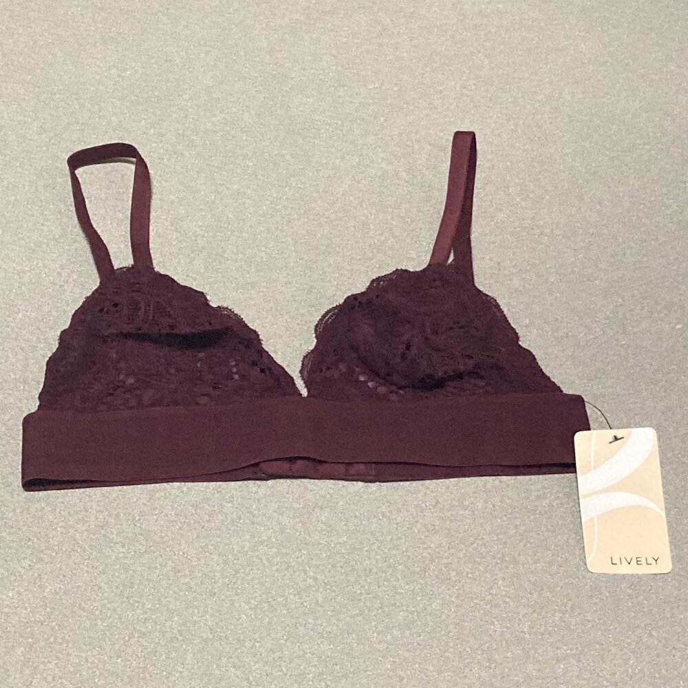 LIVELY Lace Bralette - Plum - Small - NWT